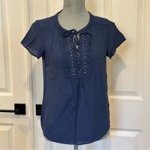 Liz Claiborne Petite Women’s Navy Top Size PS